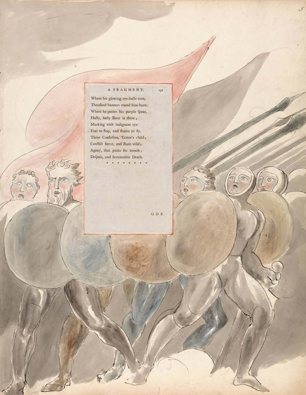 Thomas Grayn runot, muotoilu 91, tekijältä William Blake