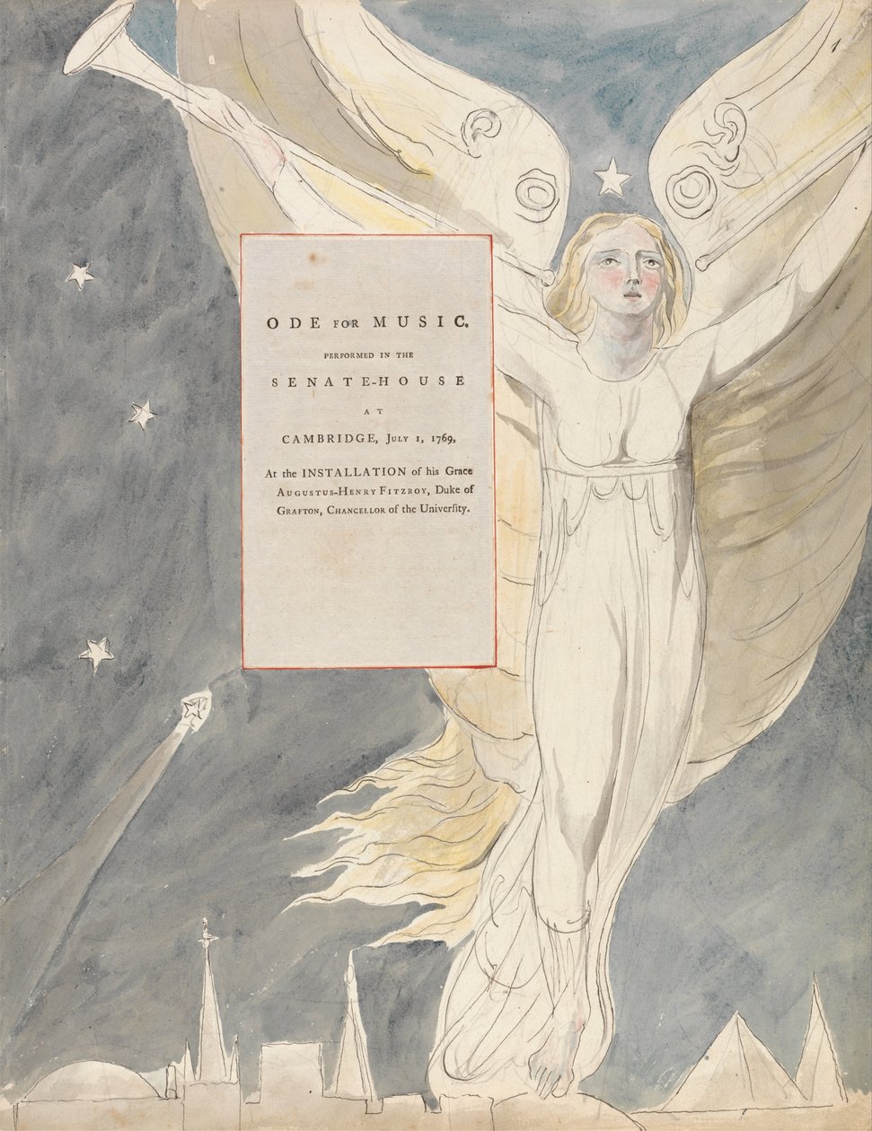 Thomas Grayn runot, muotoilu 93, tekijältä William Blake