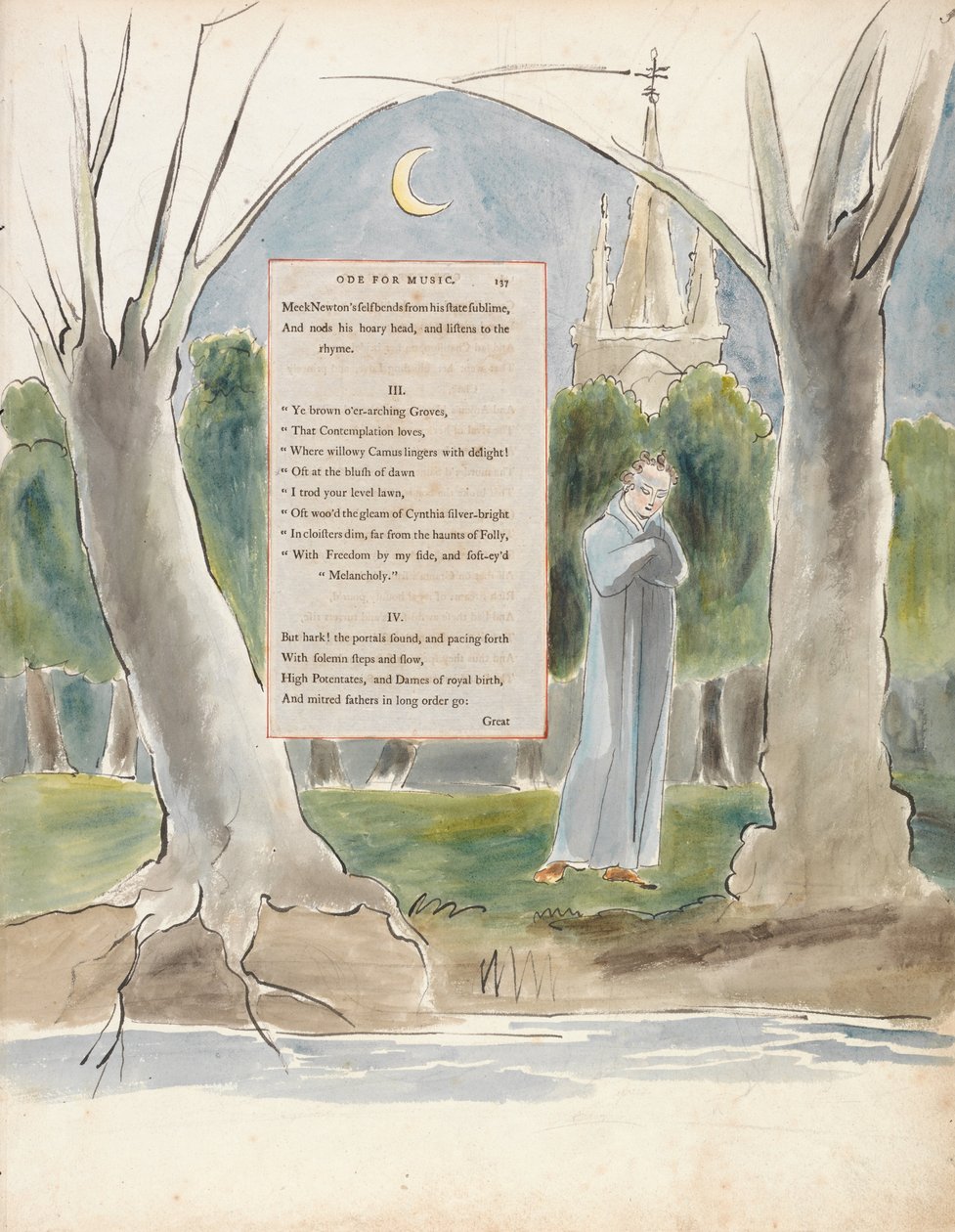 Thomas Grayn runot, muotoilu 97, tekijältä William Blake