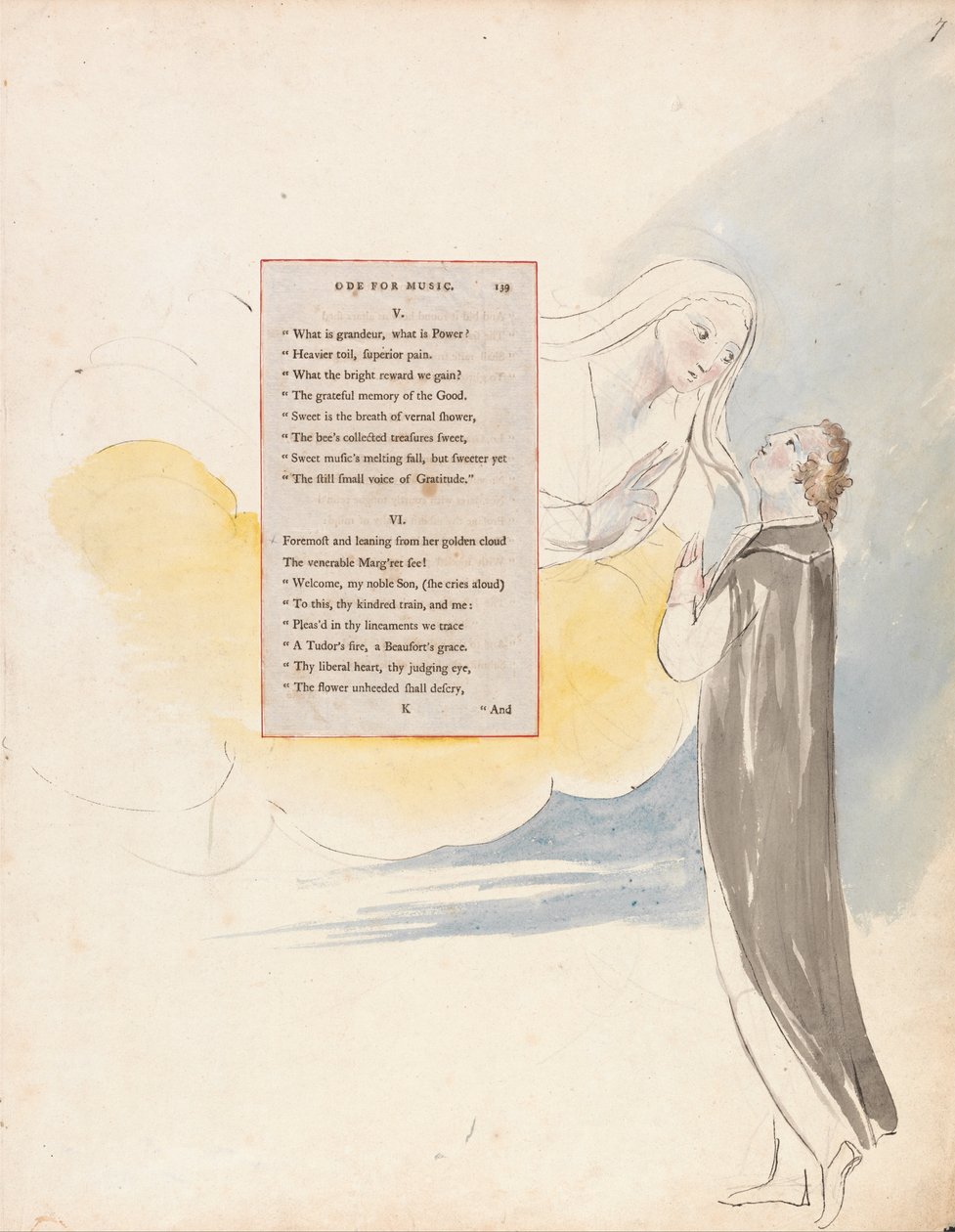 Thomas Greyn runot, Suunnittelu 99, Oodi musiikille. tekijältä William Blake