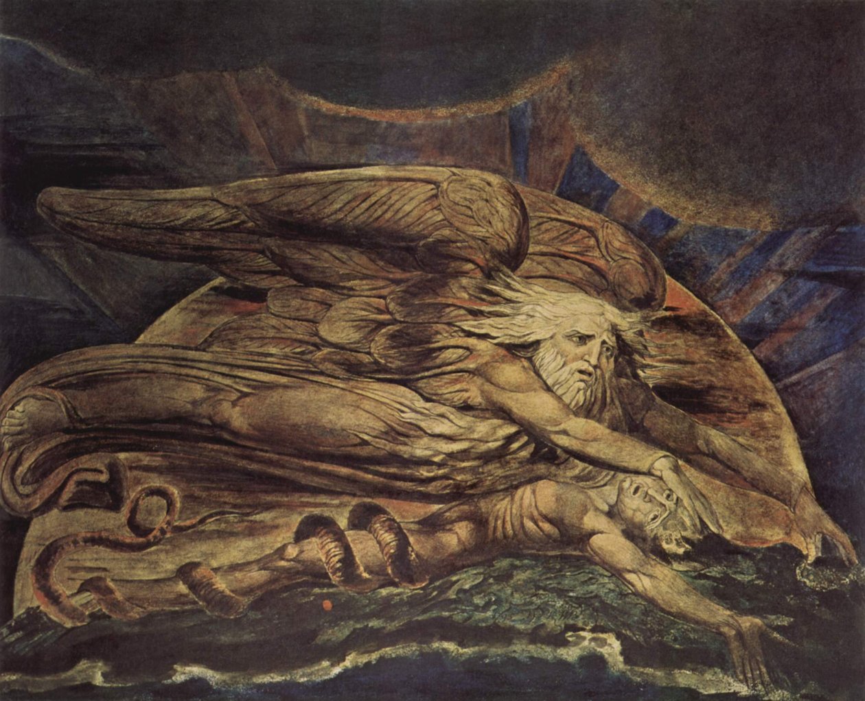 Und Elohim schuf Adam tekijältä William Blake