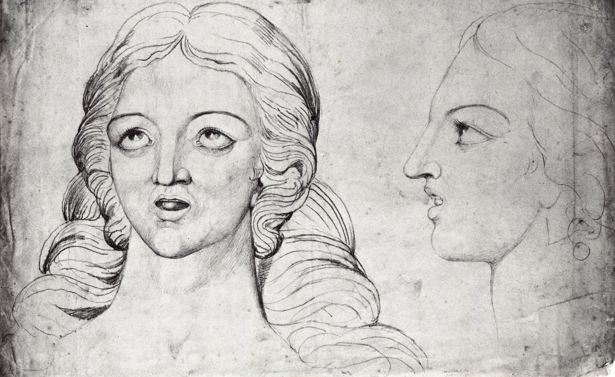 William Blake, Corinna Thebanin visionääripäällikkö c 1820 tekijältä William Blake
