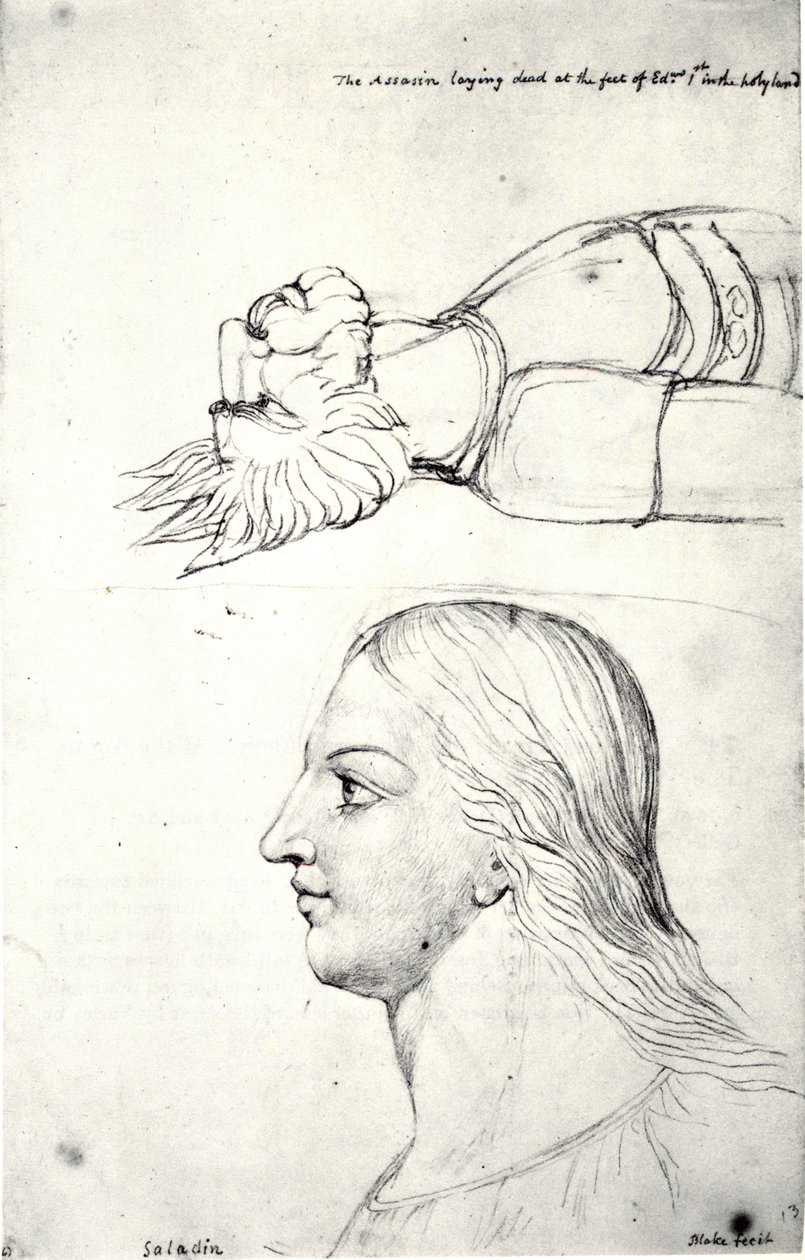 William Blake, Saladinin ja salamurhaajan visionääriset johtajat tekijältä William Blake