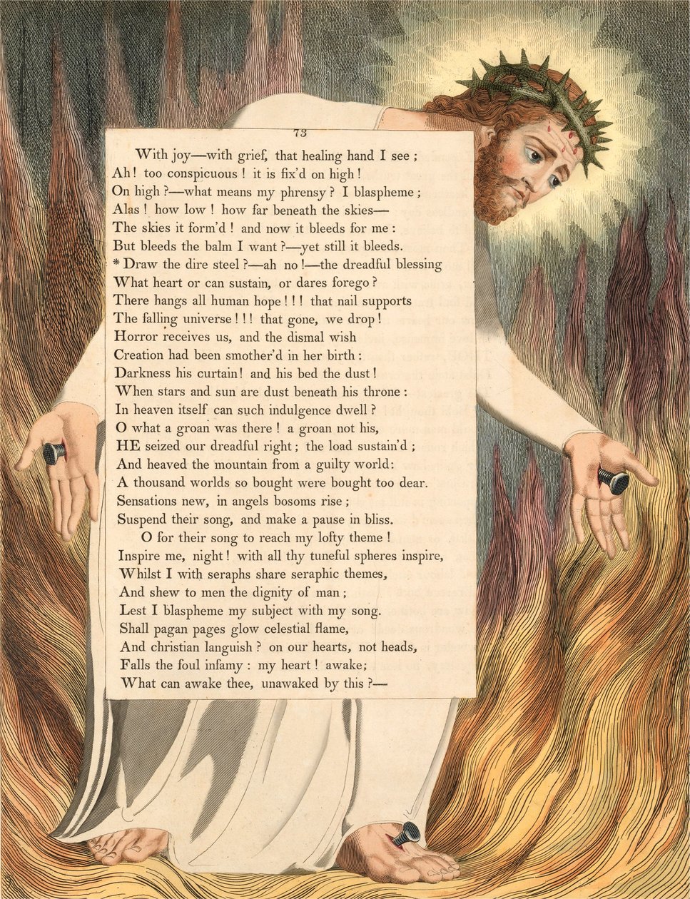 William Blake -kuva Night Thinkts Plate 73: lle tekijältä William Blake