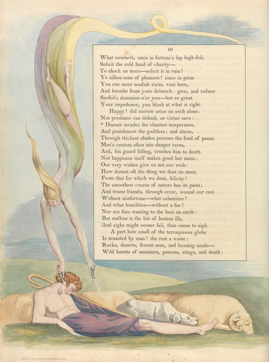 Nuorten yön ajatukset, Sivu 10, tekijältä William Blake