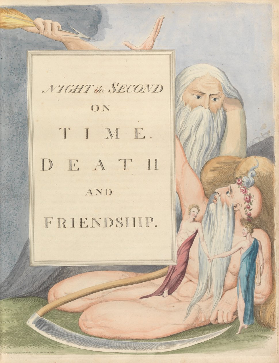 Nuorten yöajatuksia, Sivu 17, Yö toinen, Aikana, Kuolema ja Ystävyys. tekijältä William Blake