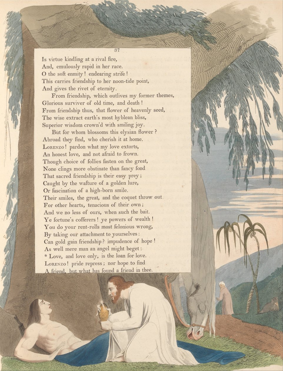 Nuorten yön ajatukset, Sivu 37, Rakkaus ja vain rakkaus, on laina rakkaudelle tekijältä William Blake
