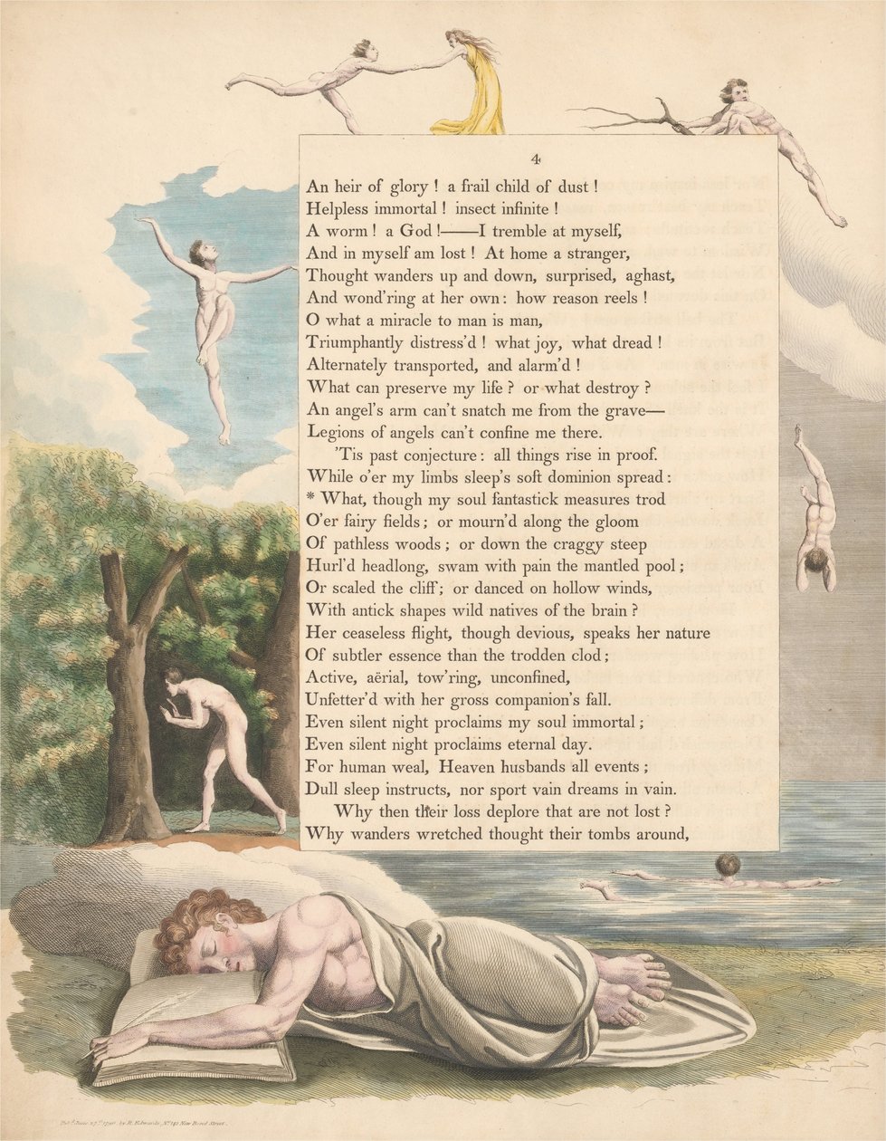 Nuorten yön ajatukset, Sivu 4, Mitä, vaikka sieluni fantastinen mittaa Trod tekijältä William Blake