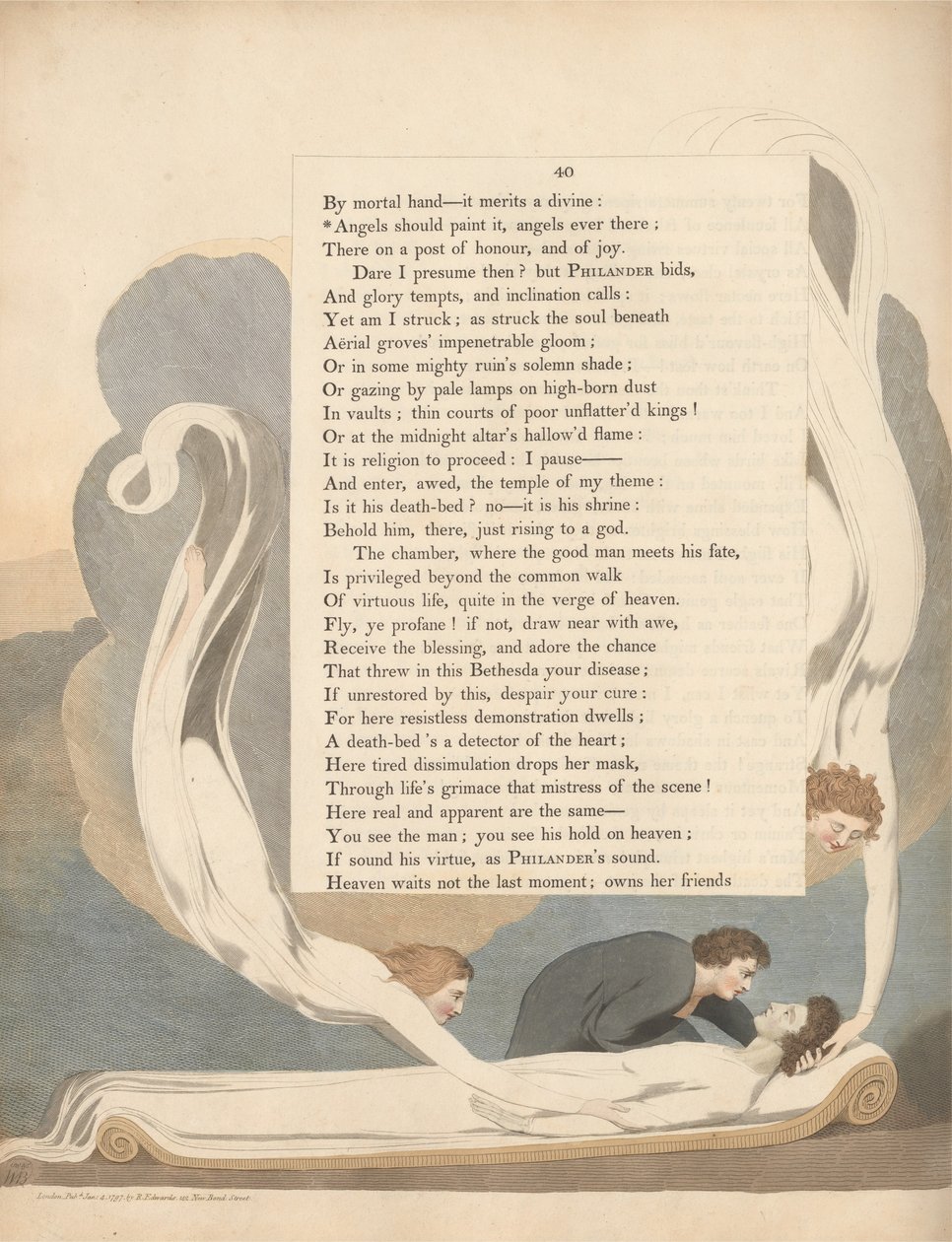 Nuorten yön ajatukset, Sivu 40, Enkelien pitäisi maalata se, Enkelit aina siellä tekijältä William Blake