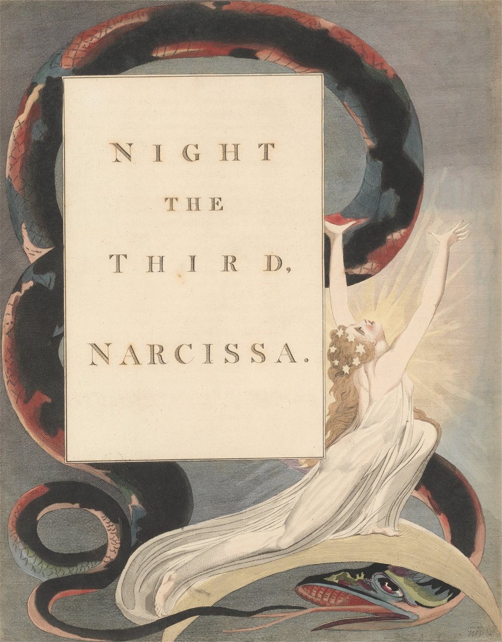 Nuorten yön ajatukset, Sivu 43, Yö kolmas, Narcissa. tekijältä William Blake