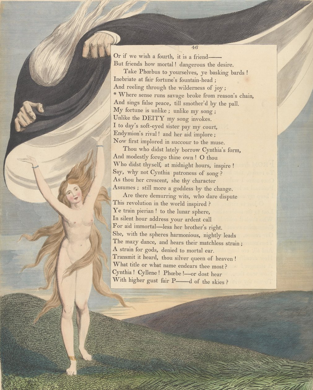 Nuorten yön ajatukset, Sivu 46, Missä järki kulkee villi, katkesi syyketjusta tekijältä William Blake
