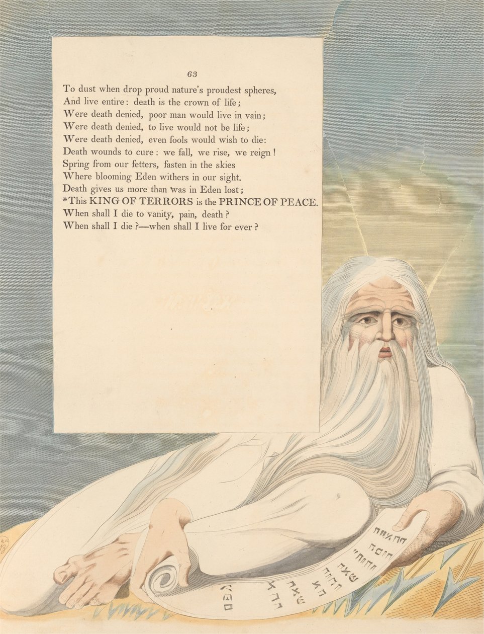 Nuorten yön ajatukset, Sivu 63, Tämä kauhujen kuningas on rauhan prinssi tekijältä William Blake
