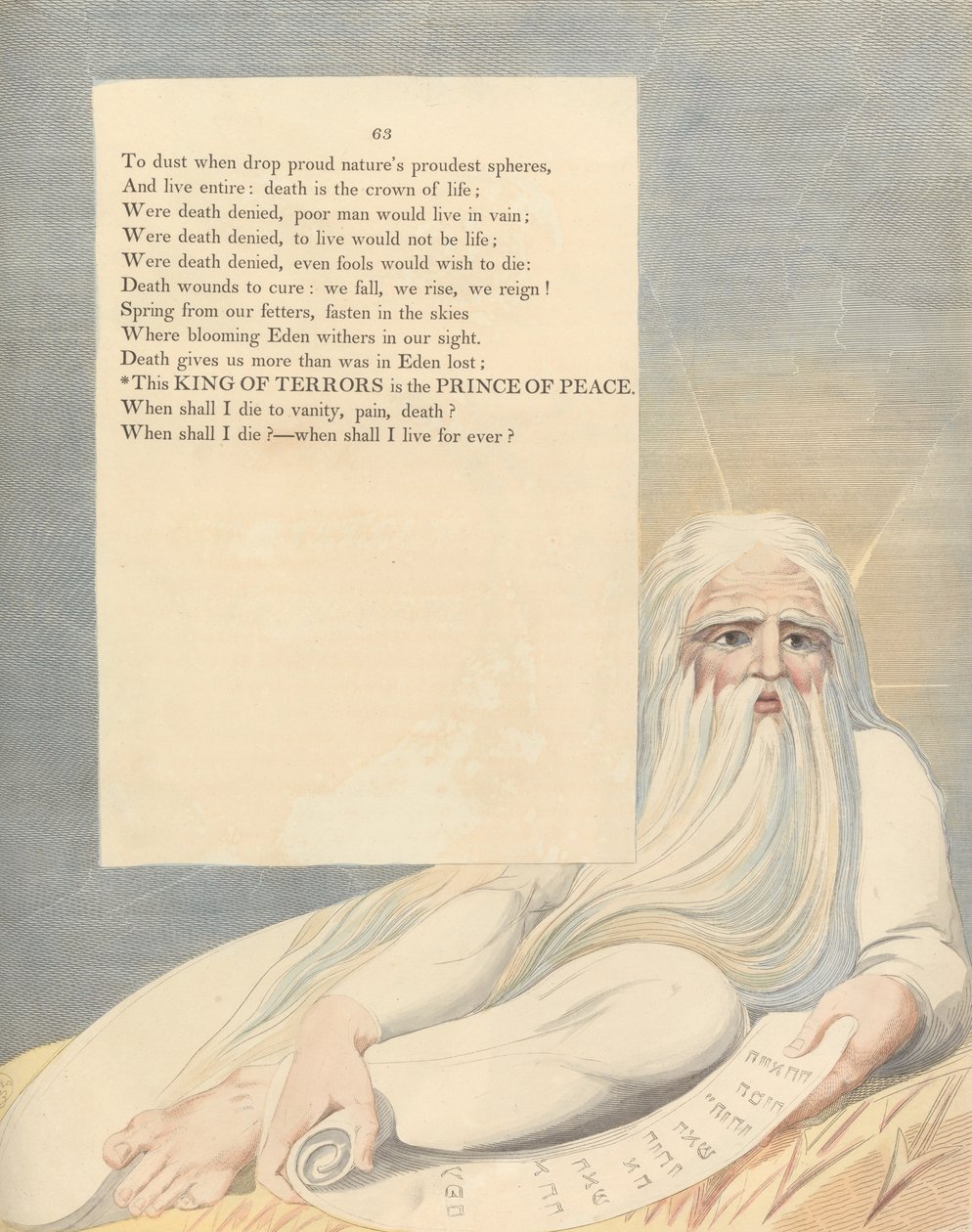 Nuorten yön ajatukset, Sivu 63, Tämä kauhujen kuningas on rauhan prinssi tekijältä William Blake