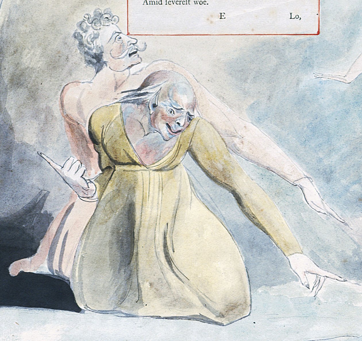 esine 19 Butlin 335-19 yksityiskohta tekijältä William Blake