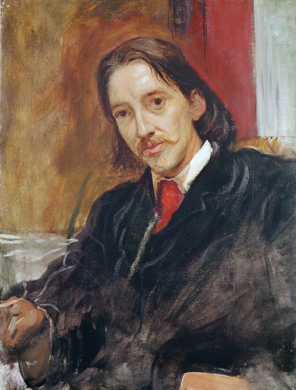 Robert Louis Stevensonin (1850-1894) muotokuva 1886 tekijältä William Blake Richmond