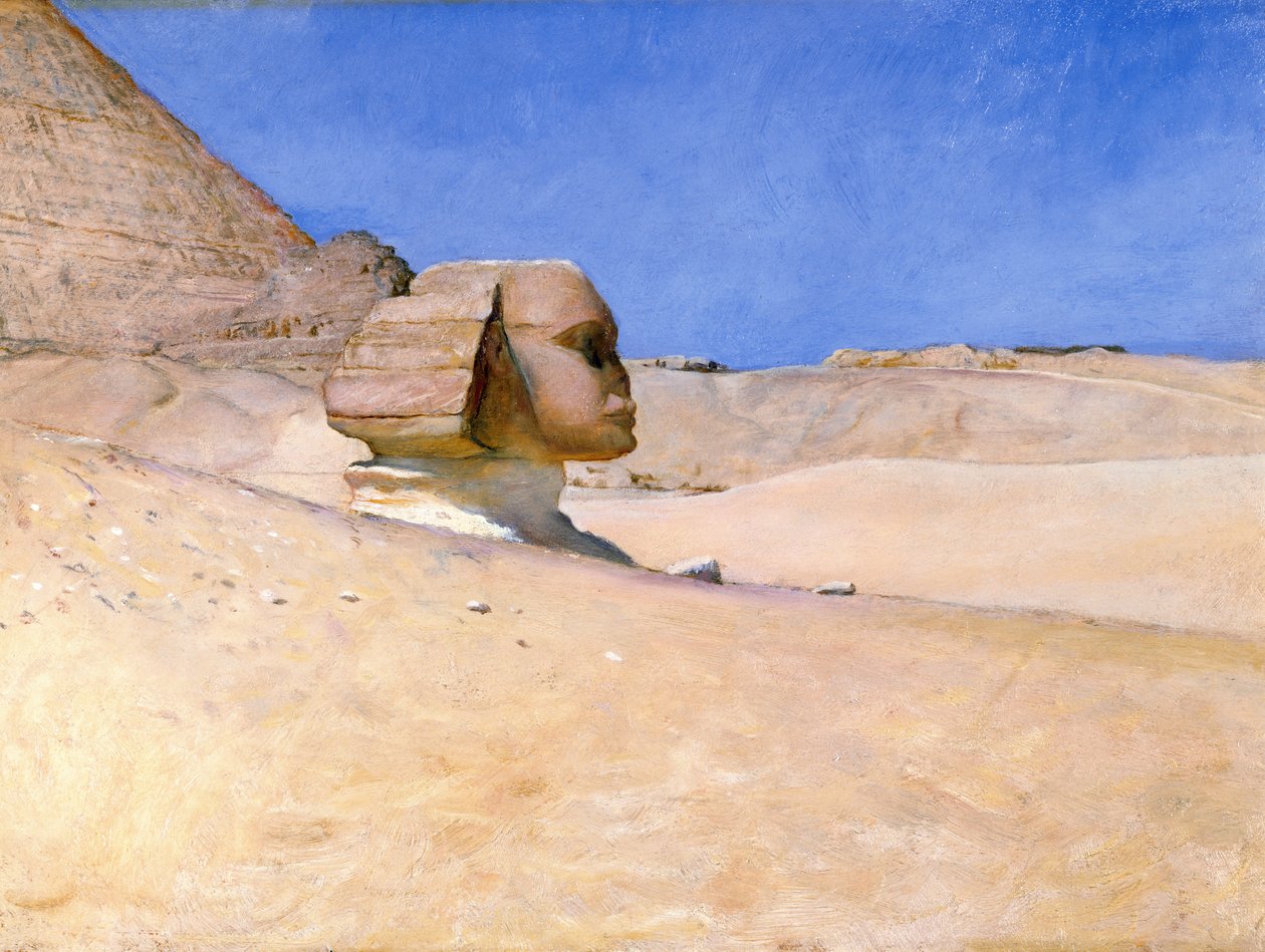 Sfinksi keskipäivällä kesällä, noin 1885 tekijältä William Blake Richmond