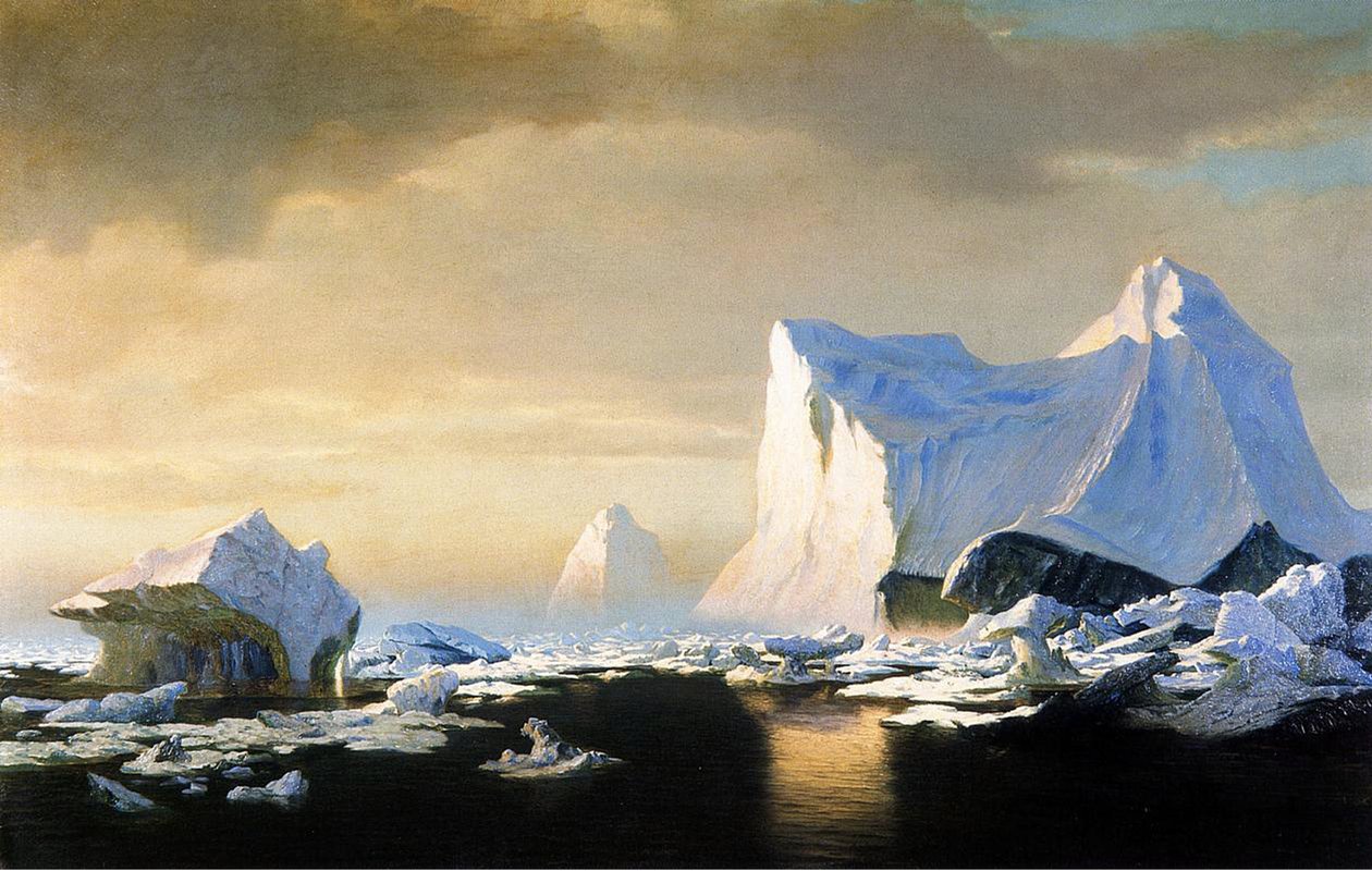 Jäävuoret, 1882 tekijältä William Bradford