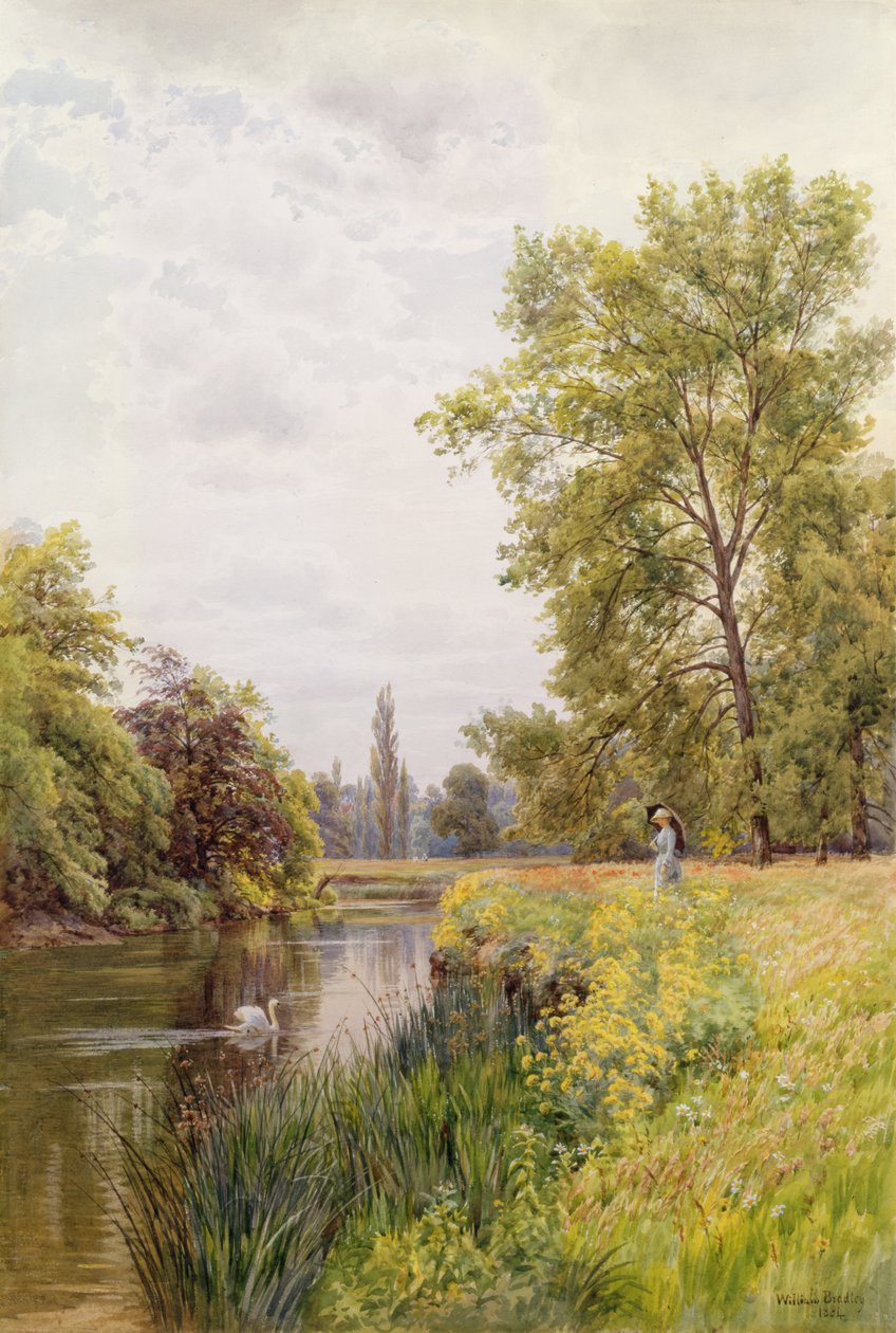 Thames Purleyssa, 1884 tekijältä William Bradley