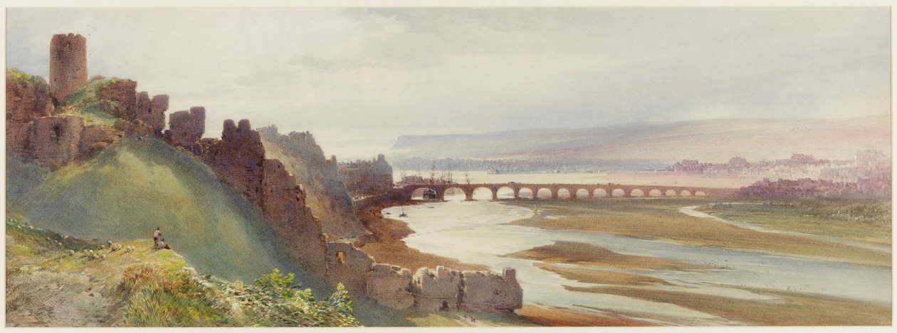 Berwick upon Tweed (vartalon väri) tekijältä William Callow