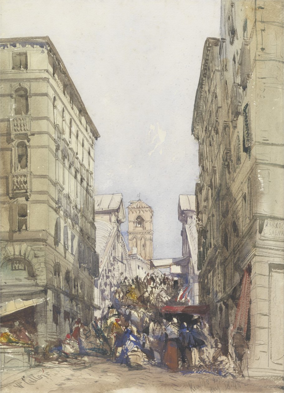 Rialto, elokuu 1846 tekijältä William Callow