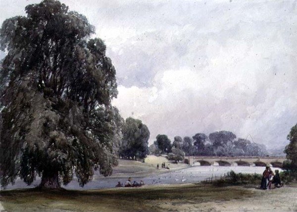 Serpentine, Kensington Gardens tekijältä William Callow