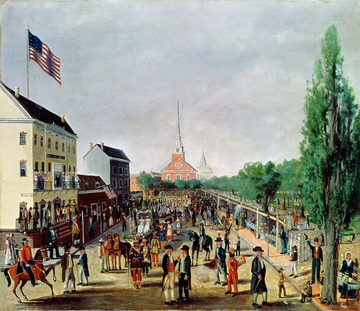 Tammany-seura juhlii 4. heinäkuuta 1812, 1869 tekijältä William Chappel