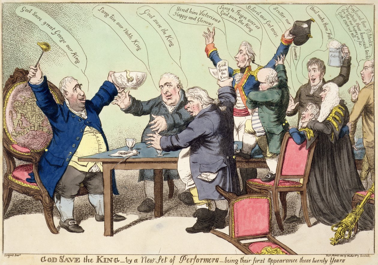 God Save the King, uusi esiintyjäsarja, joka on heidän ensimmäinen esitys näiden kahdenkymmenen vuoden aikana, julkaistiin maaliskuussa 1805 tekijältä William Charles