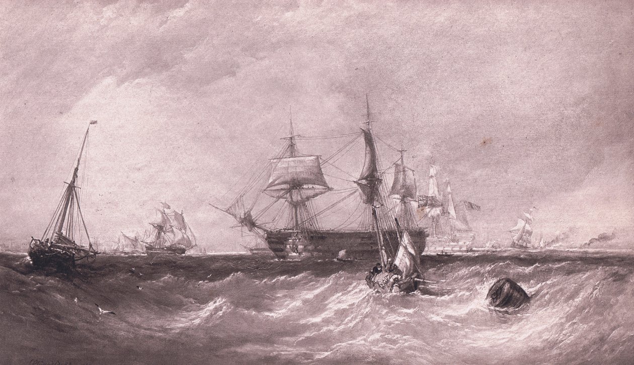 Sotamiehet Portsmouthissa tekijältä Clarkson Frederick Stanfield