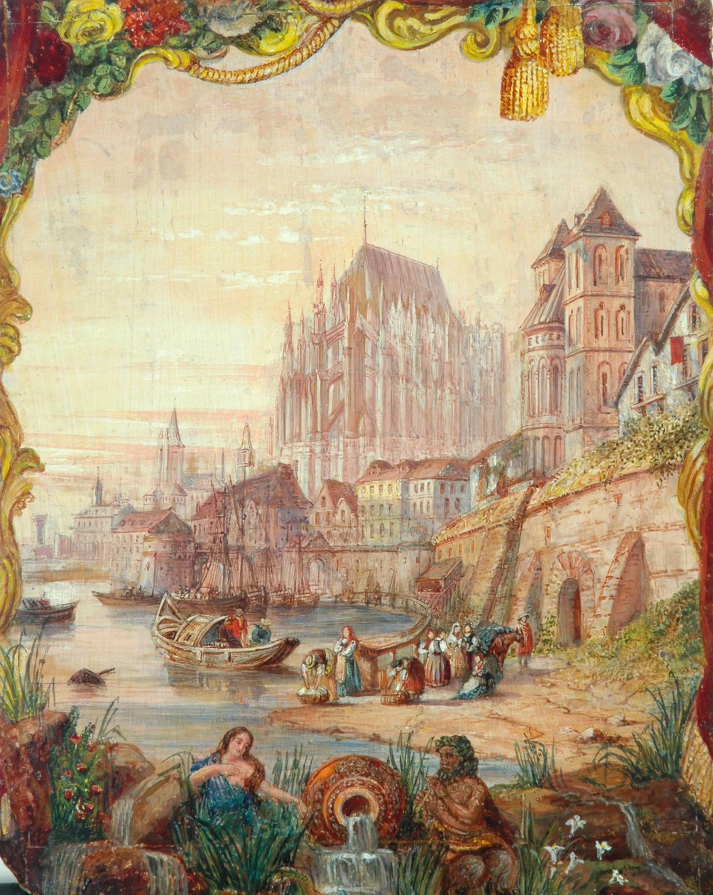 Jokikohtaus, 1855 tekijältä Clarkson Frederick Stanfield