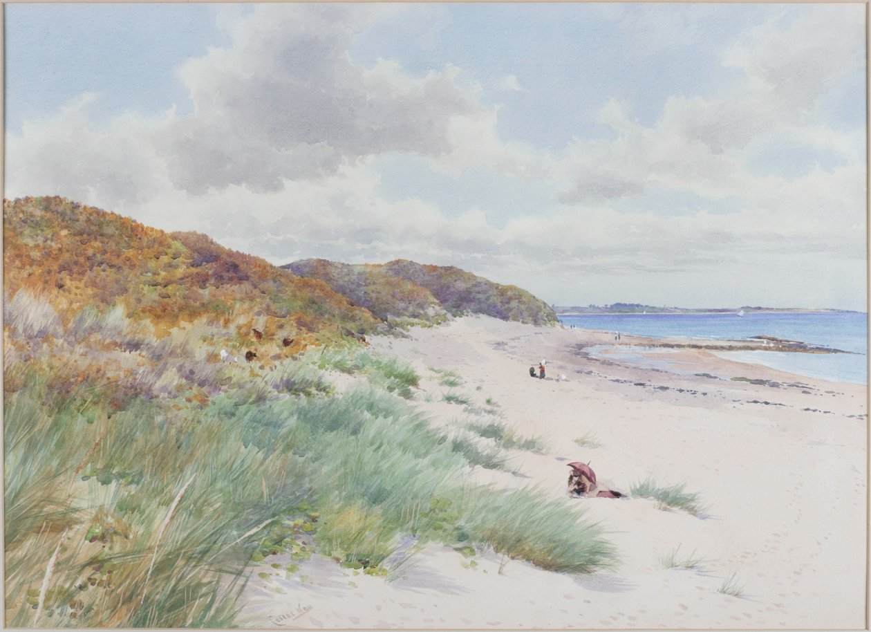 Warkworth Sands (akvarelli paperille) tekijältä William Cosens Way
