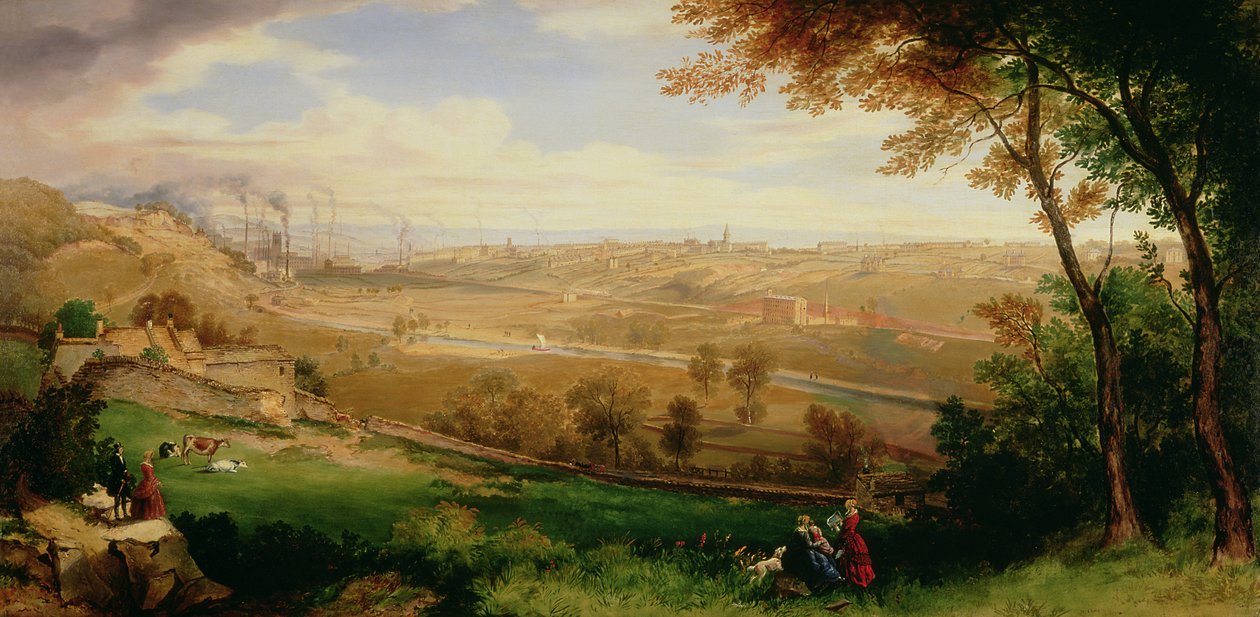 Näkymä Bradfordista, 1849 tekijältä William Cowen
