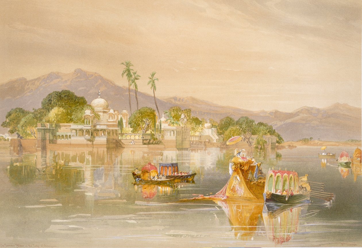 Oodypure, Jugmunderin palatsi, Intian muinainen ja moderni, 1867 tekijältä William Crimea Simpson