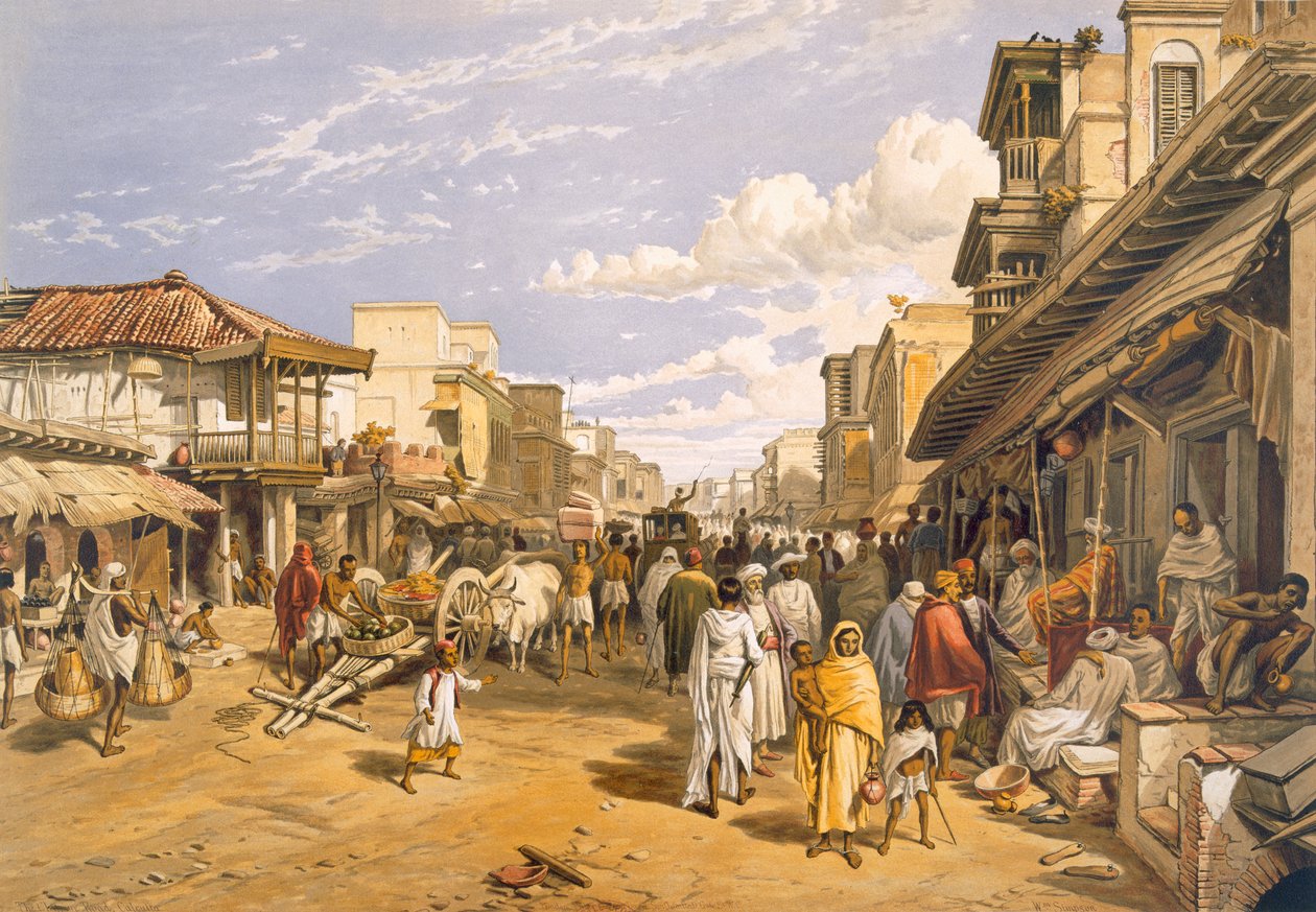 Chitpore Road, Intian muinaisesta ja modernista, vuodelta 1867 tekijältä William Crimea Simpson