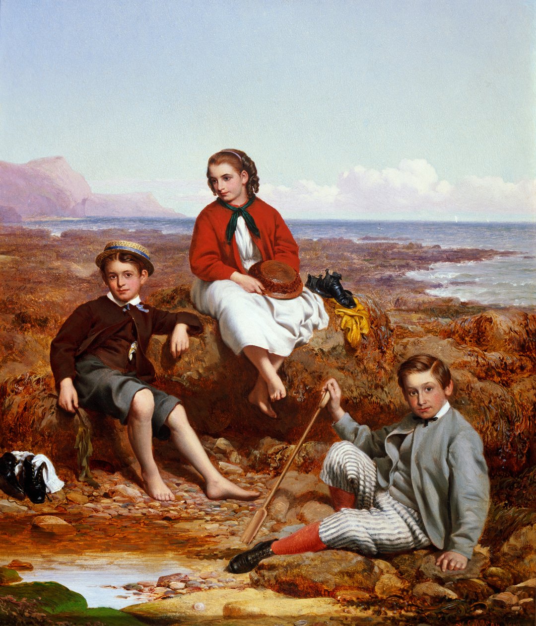 Firenze, Arthur ja Charles Moore meren rannalla, 1868 tekijältä William Crosby