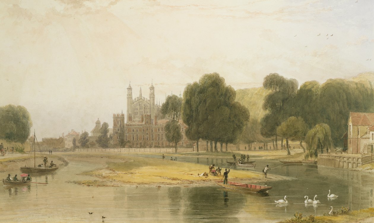 Eton College, 1827 tekijältä William Daniell