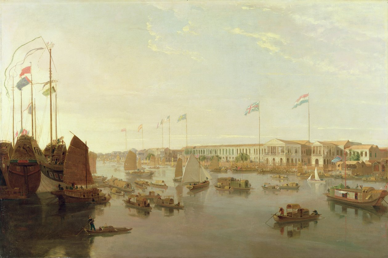 Euroopan tehtaat, Kanton, 1806 tekijältä William Daniell