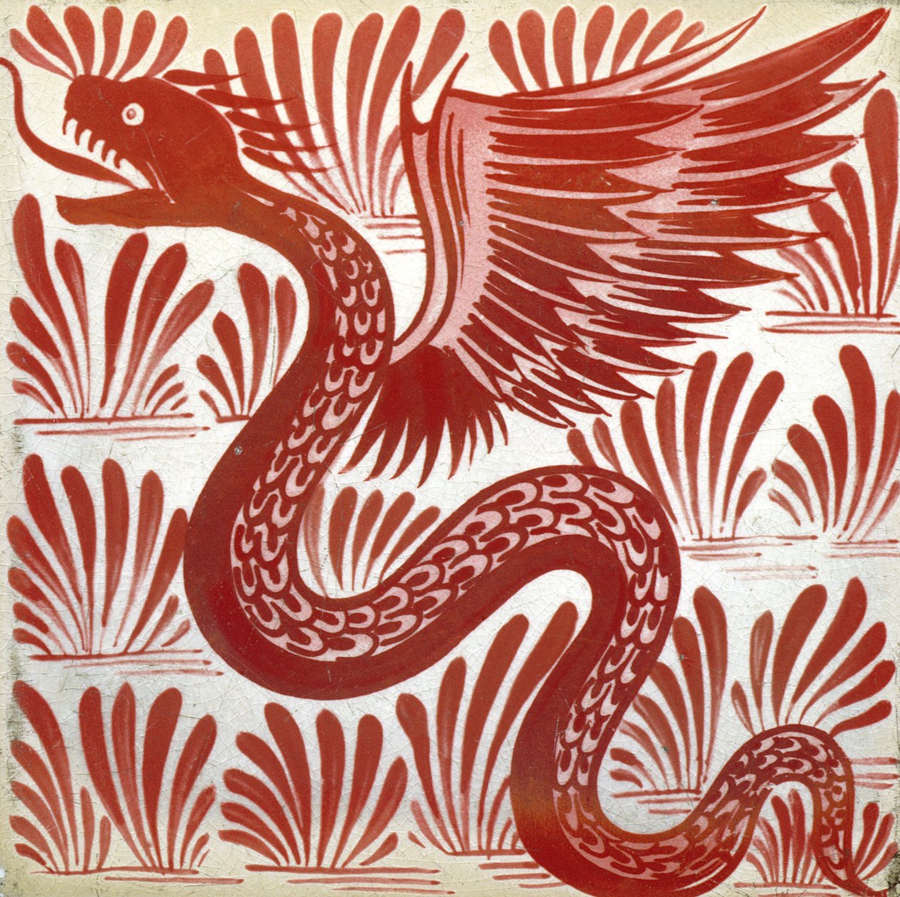 Dragon (keraaminen) tekijältä William de Morgan