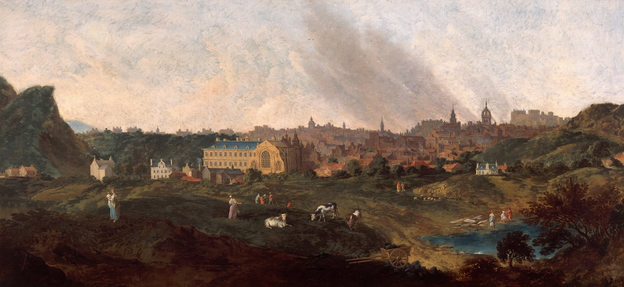 Näkymä Edinburghiin, 1759 tekijältä William Delacour