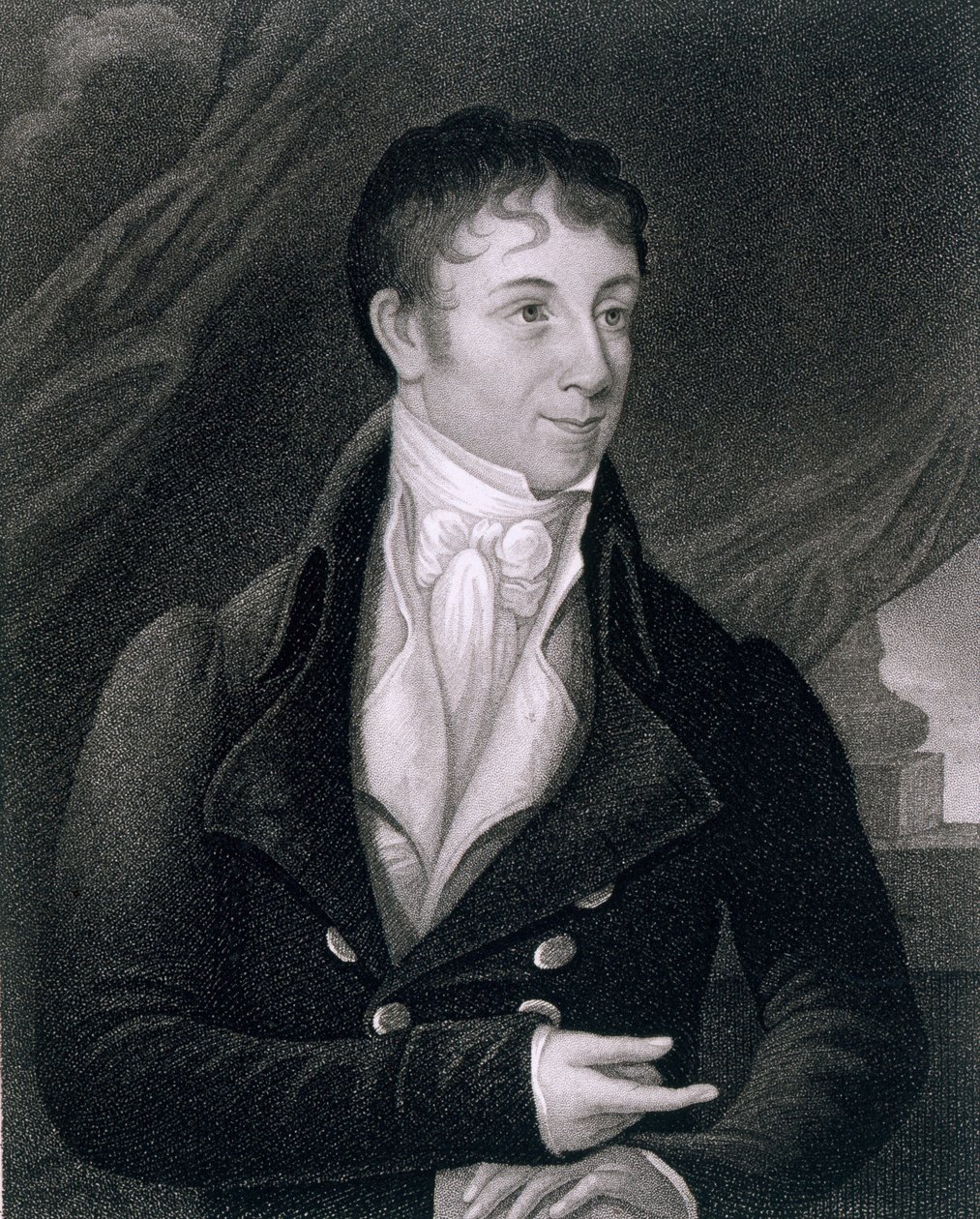 Charles Brockden Brown (1771-1810), kaiverrus John B. Forrest (1814-70) tekijältä William Dunlap