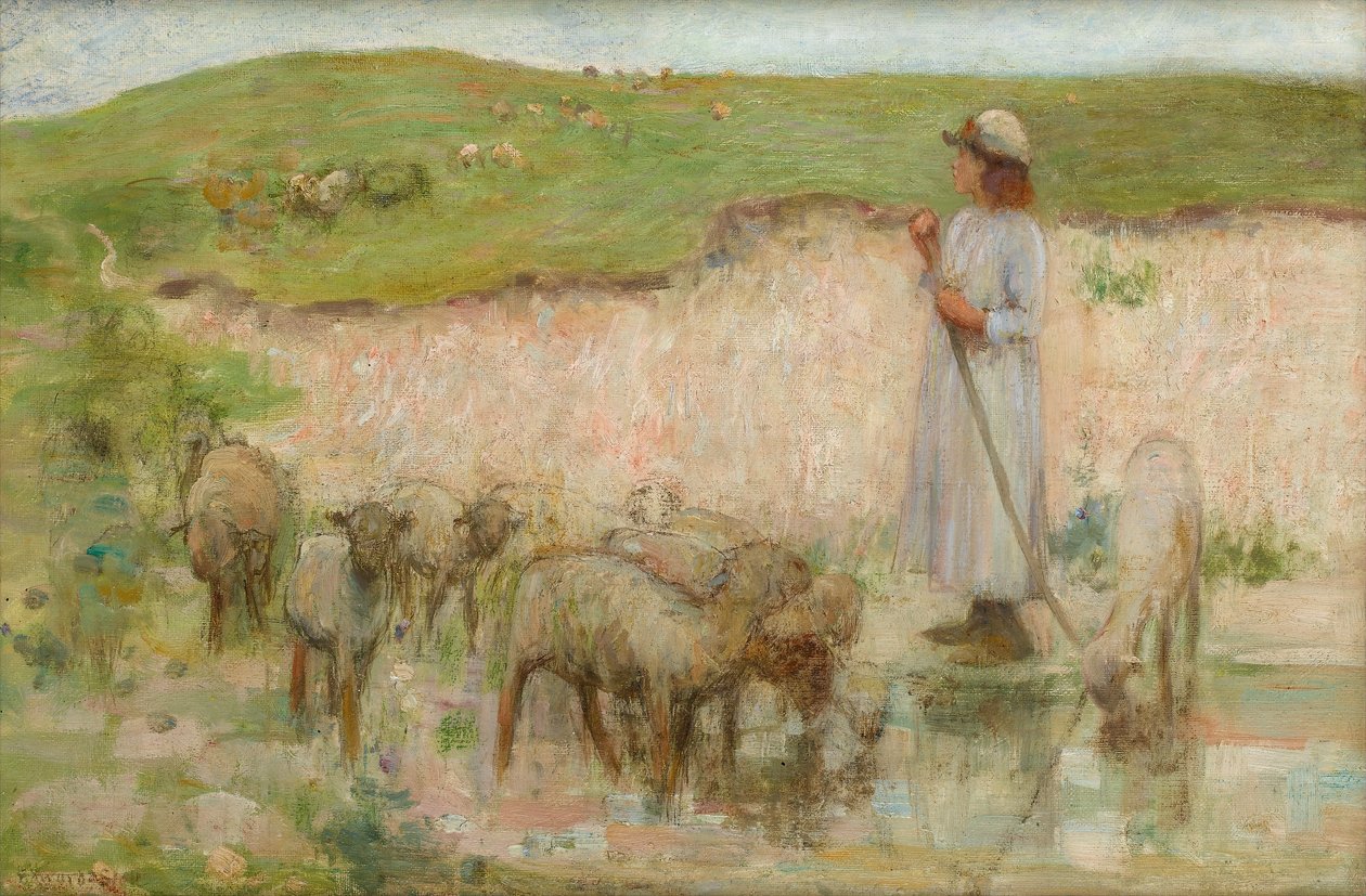 Tutkimus Sheep Poolille South Downsissa tekijältä William Edward Stott