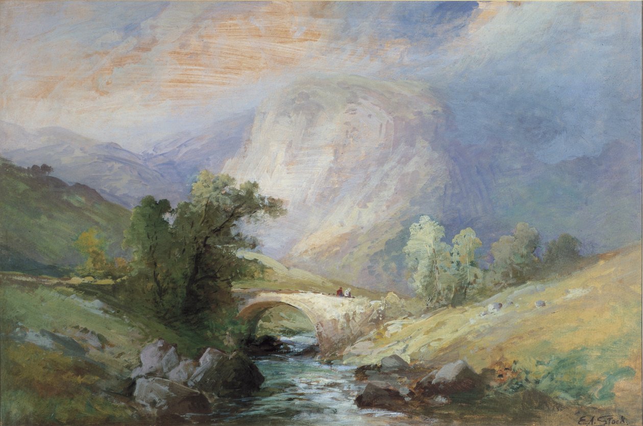 Järvimaan maisema tekijältä William Edward Stott