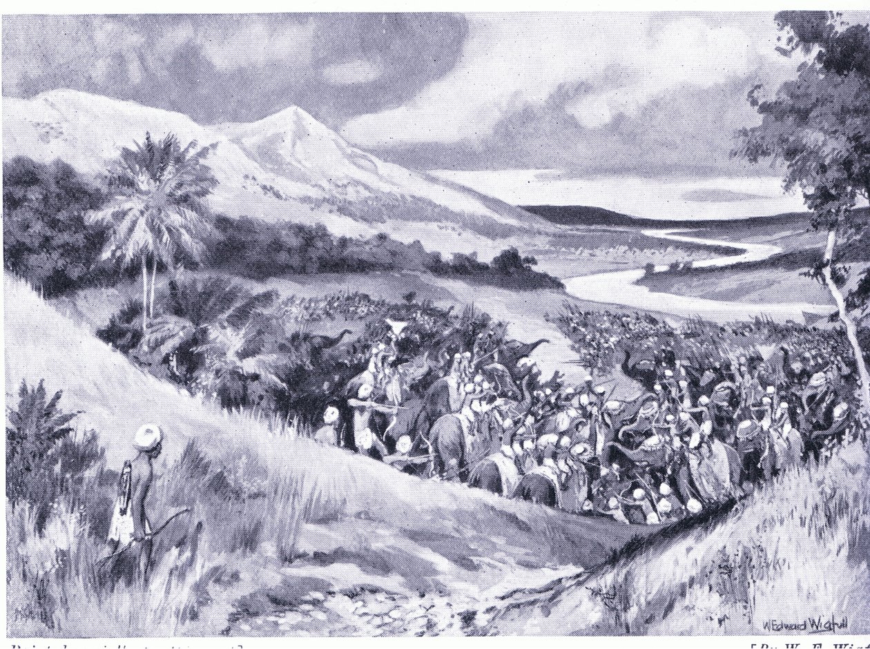 Singalin hyökkäys Etelä-Intiaan 1175 jKr tekijältä William Edward Wigfull
