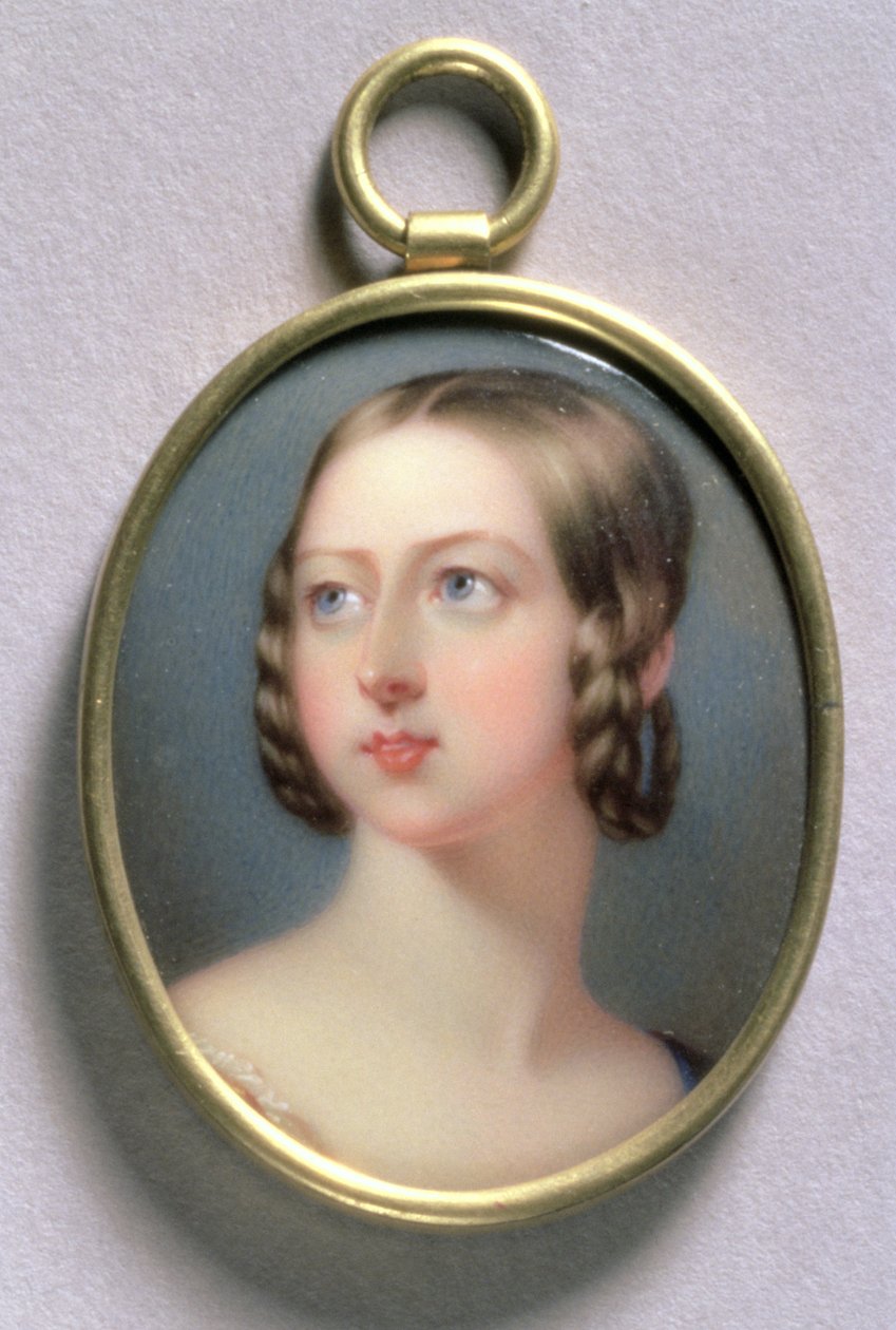 Kuningatar Victorian muotokuvaminiatyyri, 1839 (emali kultaa vasten). tekijältä William Essex