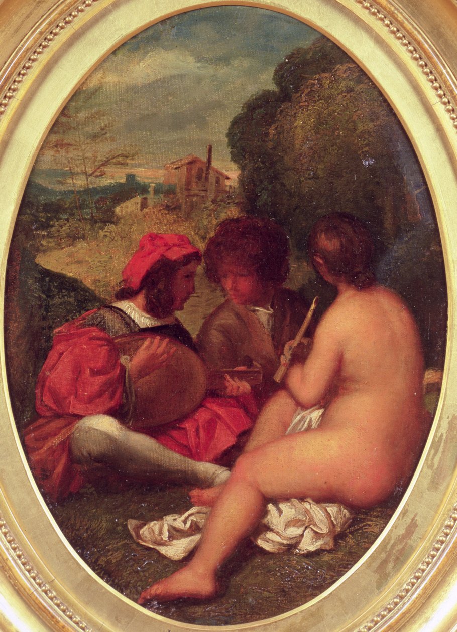 Le Concert Champetre, Titianin jälkeen (öljy kankaalle aluksella) tekijältä William Etty