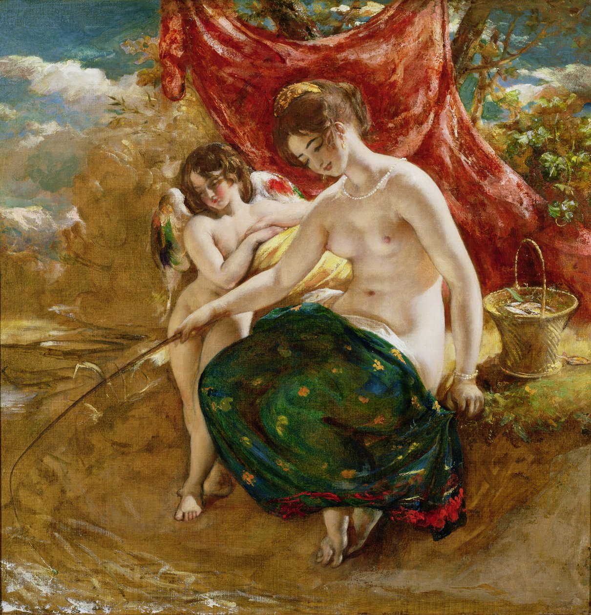 Rakkauden onkiminen, 1831 tekijältä William Etty