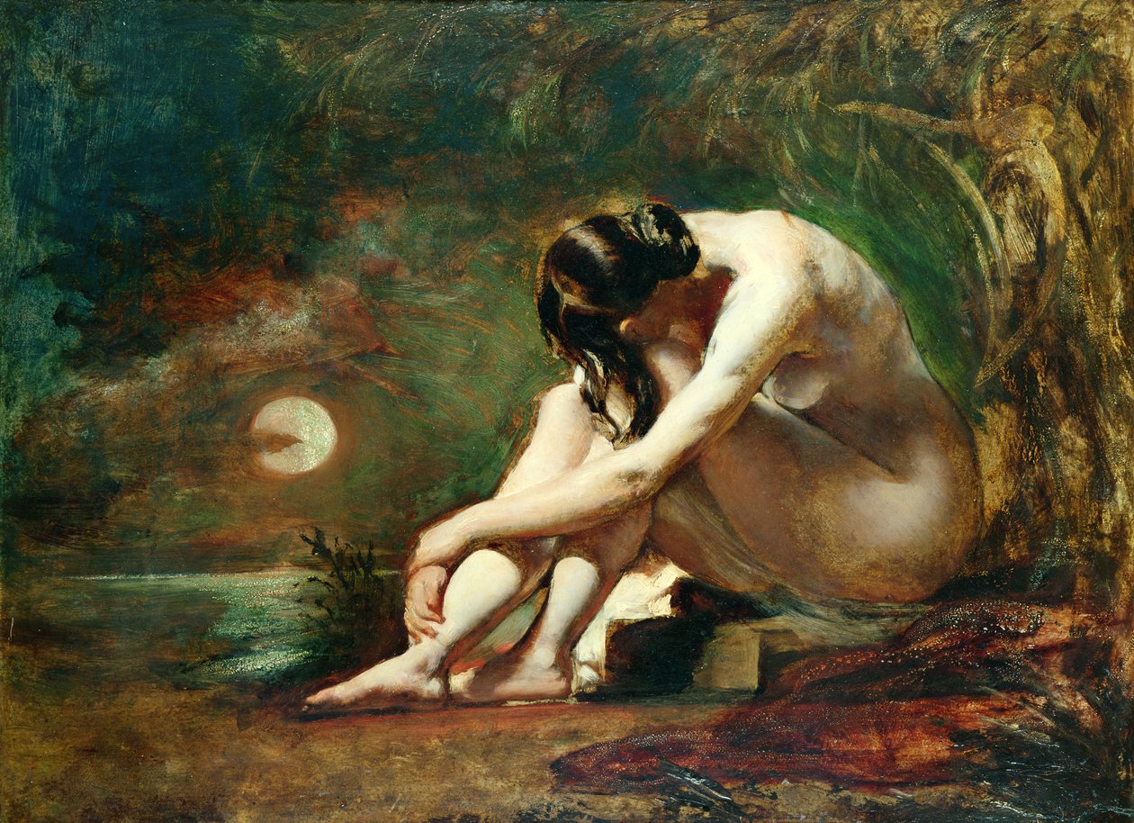 Moonlit Nude (öljy) tekijältä William Etty