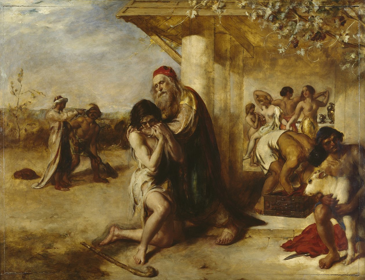 Katuvan tuhlaajapojan paluu isänsä luo tekijältä William Etty