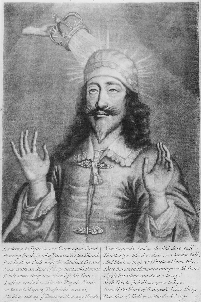 "Corruptibilem pro incorruptibile", oodi Kaarle I:lle (1600-49), kaiverrus E. Cooper tekijältä William Faithorne