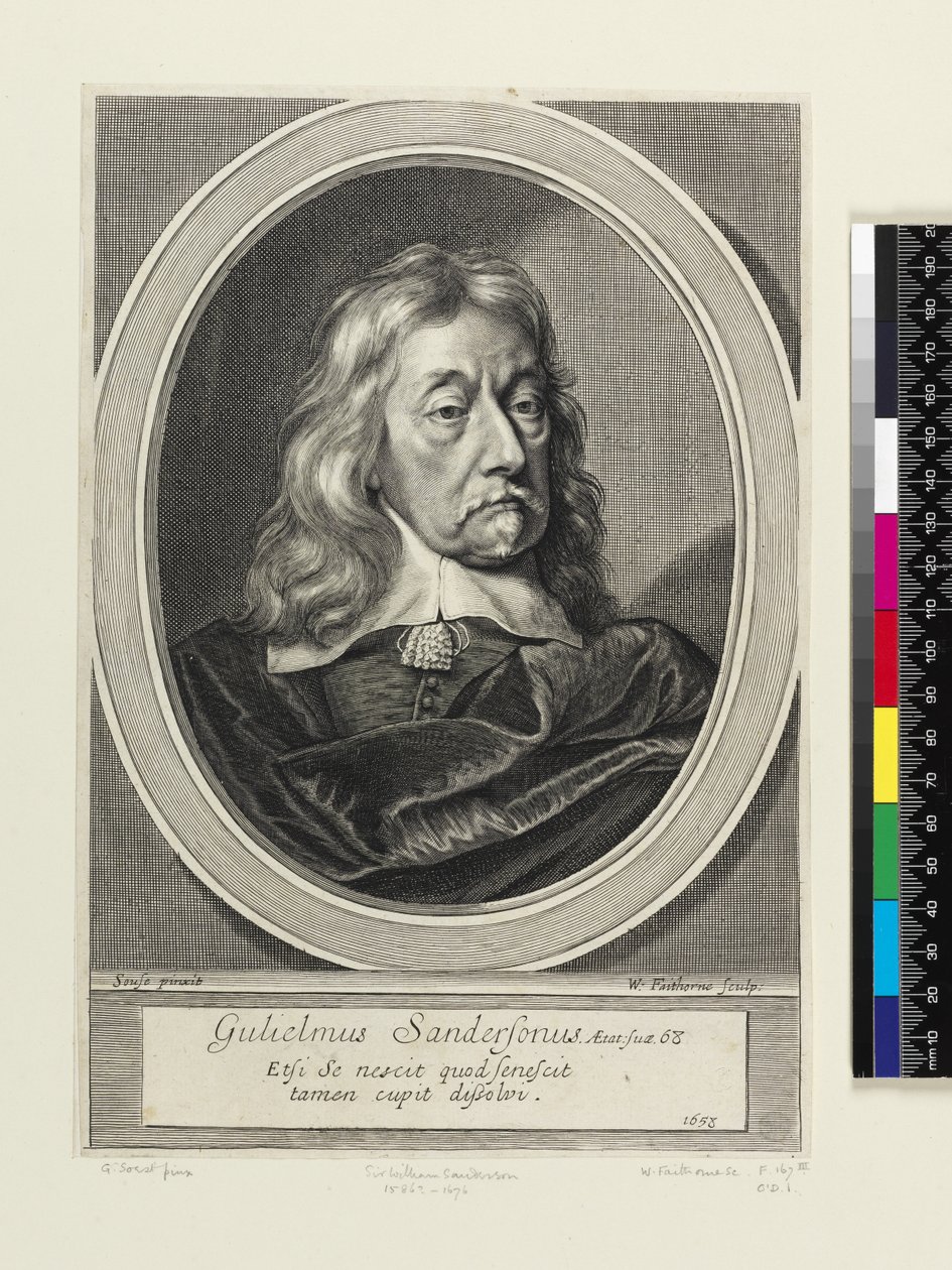 Sir William Sanderson, 1658 tekijältä William Faithorne