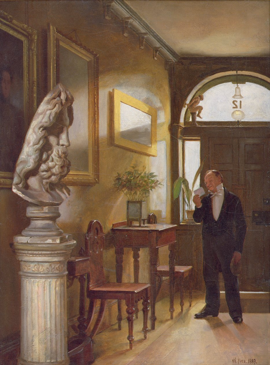 Käyntikortti, 1889 tekijältä William Fitz
